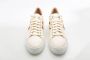 Stokton Beige Leren Sneaker met Jute Detail White Dames - Thumbnail 3