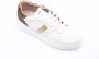 Stokton Beige Leren Sneakers met Strepen White Dames - Thumbnail 2