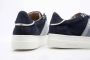 Stokton Blauwe Suède Sneaker met Tweed Detail Blue Dames - Thumbnail 3