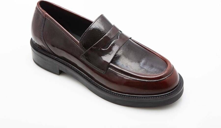 Stokton Bordeaux Penny Loafer Brown Dames