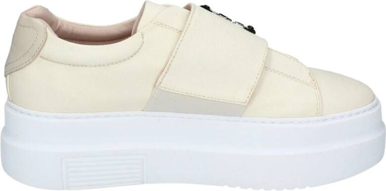 Stokton Canvas Damesneakers Stijlvolle Schoenen Beige Dames