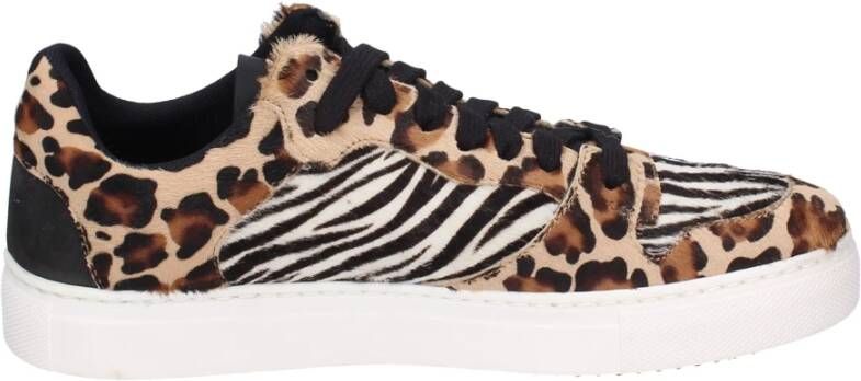 Stokton Dames Sneakers van Kalfshaar Multicolor Dames