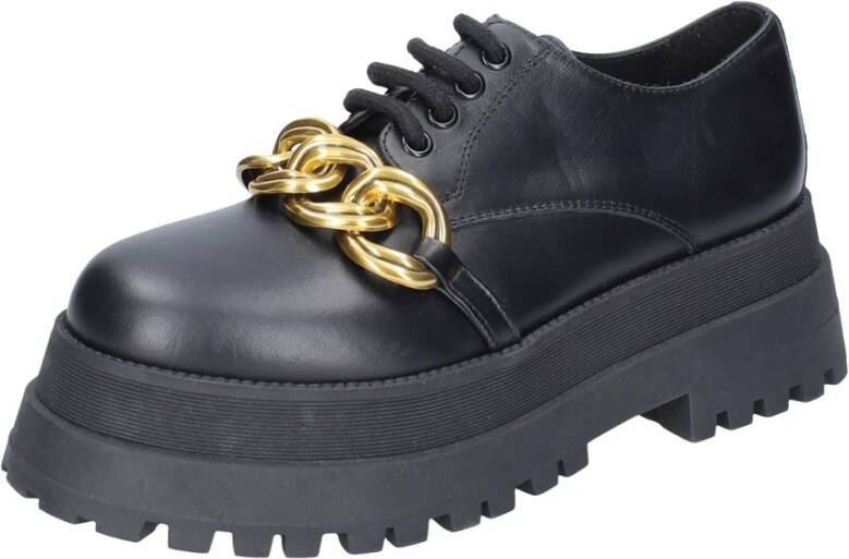 Stokton Elegante Leren Damesschoenen Black Dames