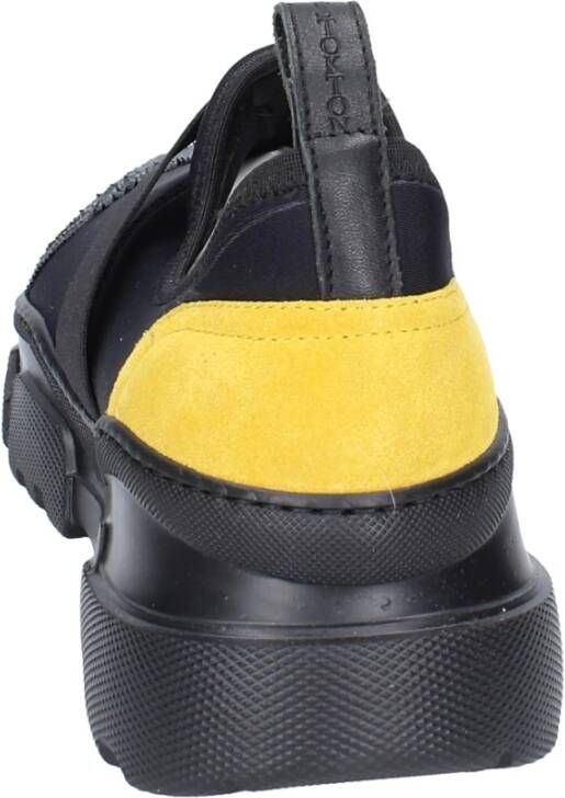 Stokton Heren Textiel Sneakers Black Heren