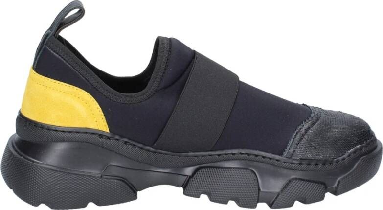 Stokton Heren Textiel Sneakers Black Heren