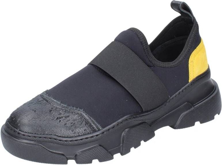 Stokton Heren Textiel Sneakers Black Heren