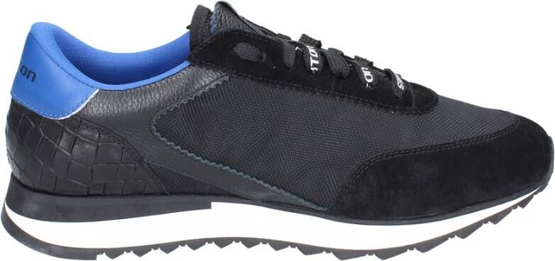 Stokton Heren Textiel Sneakers Black Heren