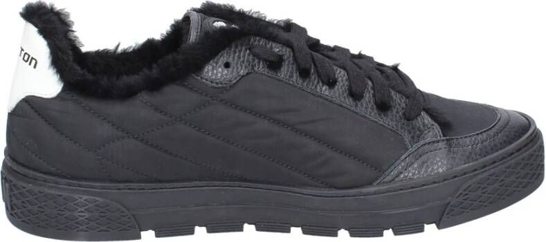 Stokton Heren Textiel Sneakers Black Heren