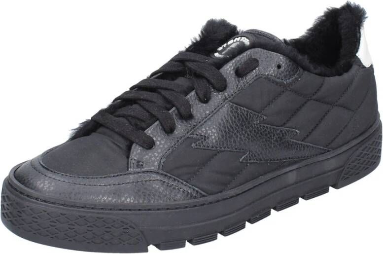 Stokton Heren Textiel Sneakers Black Heren