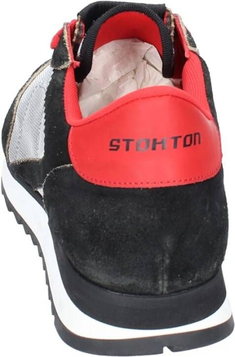 Stokton Heren Textiel Sneakers Gray Heren