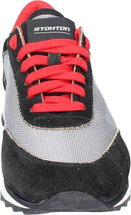 Stokton Heren Textiel Sneakers Gray Heren