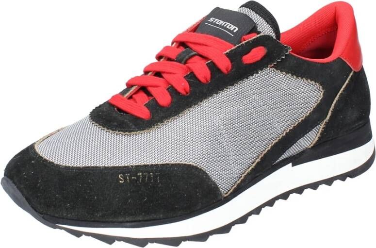 Stokton Heren Textiel Sneakers Gray Heren