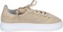 Stokton Leren Dames Sneakers Beige Dames - Thumbnail 3