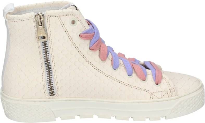 Stokton Leren Dames Sneakers Beige Dames