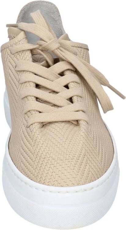 Stokton Leren Dames Sneakers Beige Dames