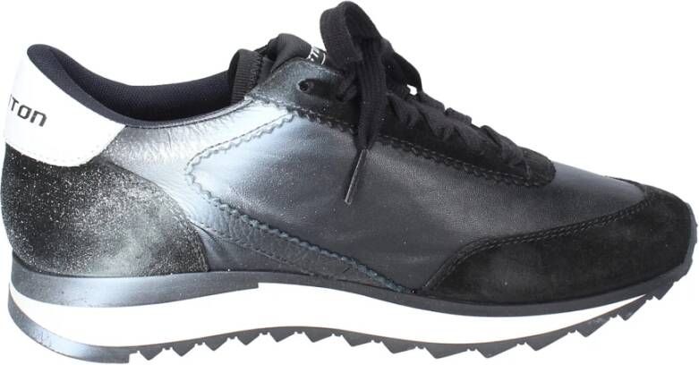 Stokton Leren Dames Sneakers Black Dames