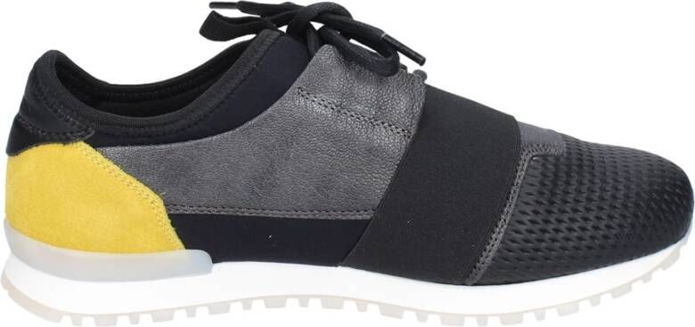 Stokton Leren Dames Sneakers Black Dames