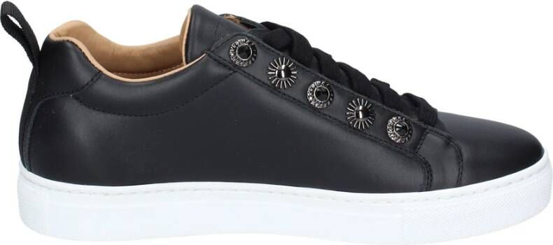 Stokton Leren Dames Sneakers Black Dames