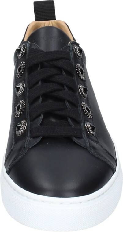 Stokton Leren Dames Sneakers Black Dames