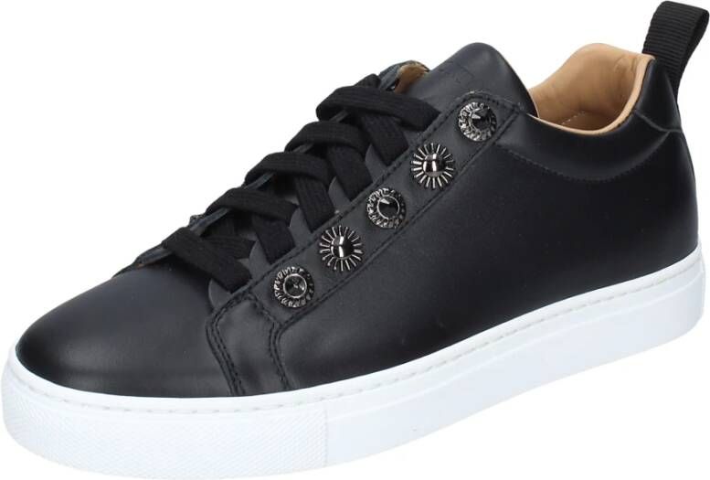 Stokton Leren Dames Sneakers Black Dames