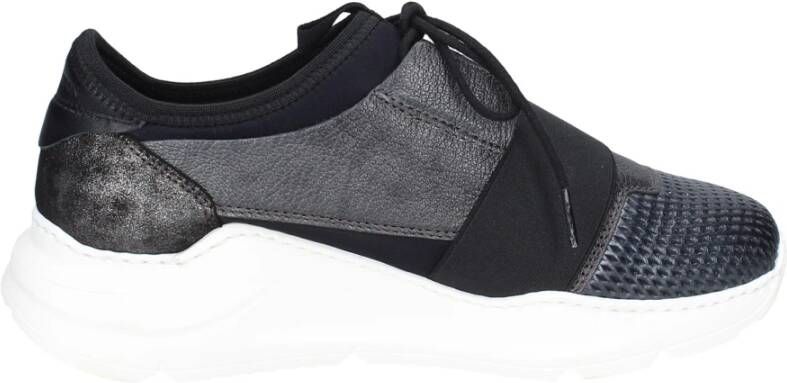 Stokton Leren Dames Sneakers Black Dames