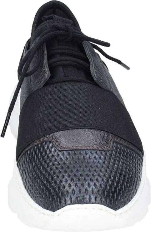 Stokton Leren Dames Sneakers Black Dames