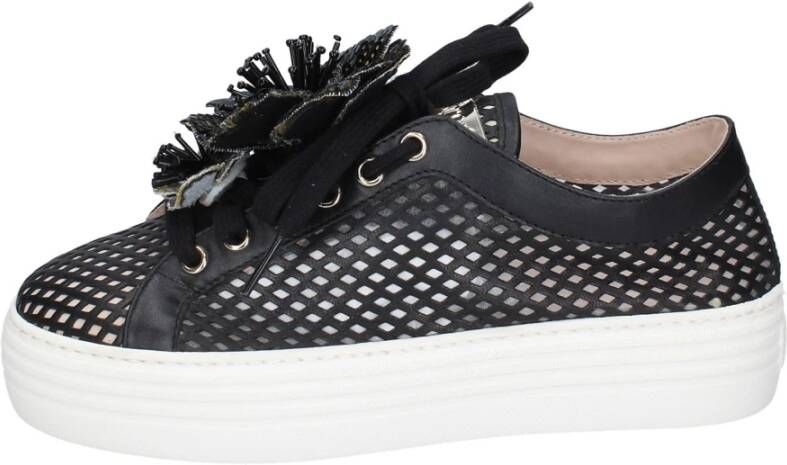 Stokton Leren Dames Sneakers Black Dames