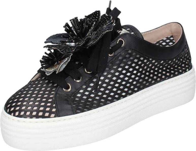 Stokton Leren Dames Sneakers Black Dames