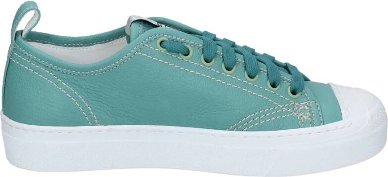 Stokton Leren Dames Sneakers Green Dames