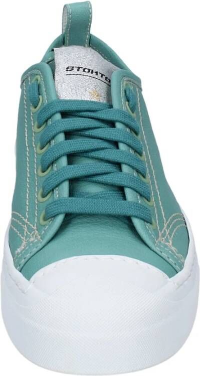 Stokton Leren Dames Sneakers Green Dames