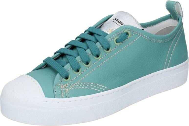 Stokton Leren Dames Sneakers Green Dames