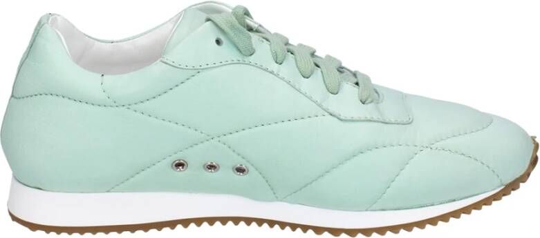 Stokton Leren Dames Sneakers Green Dames