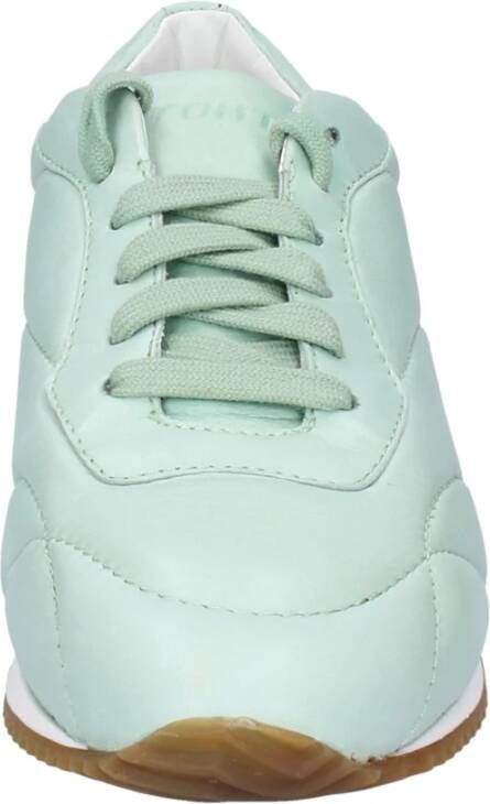 Stokton Leren Dames Sneakers Green Dames