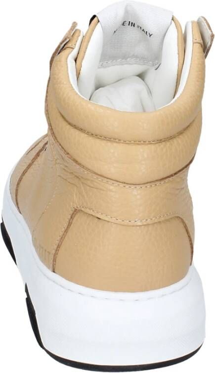 Stokton Leren Dames Sneakers Stijlvolle Schoenen Beige Dames