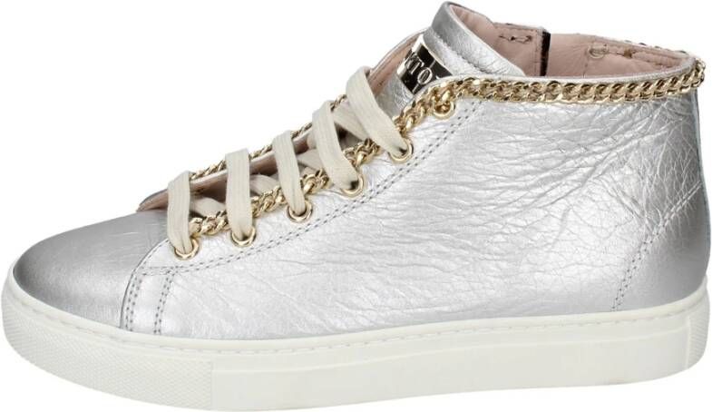 Stokton Leren Dames Sneakers Stijlvolle Schoenen Beige Dames