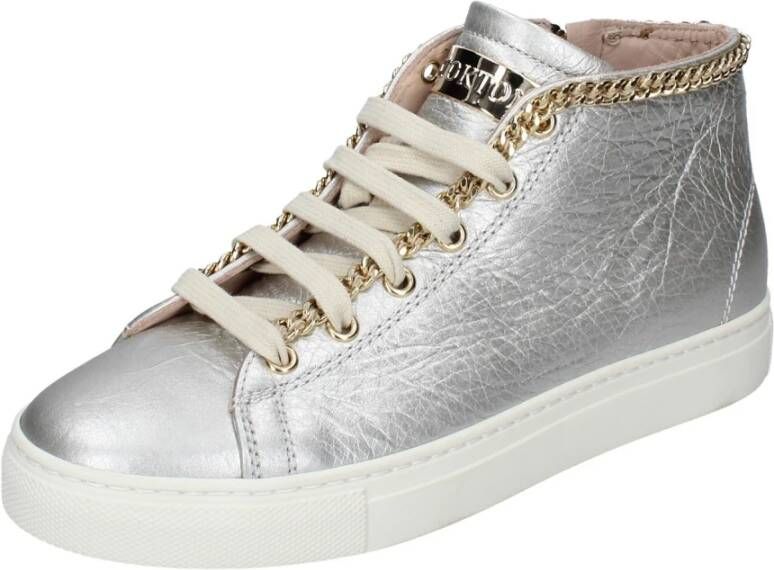 Stokton Leren Dames Sneakers Stijlvolle Schoenen Beige Dames