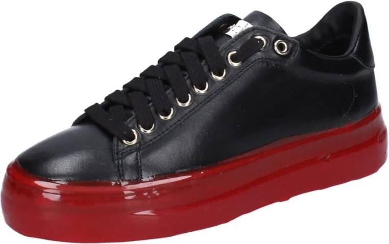 Stokton Leren Dames Sneakers Stijlvolle Schoenen Black Dames