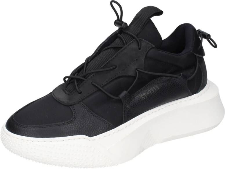 Stokton Leren Dames Sneakers Stijlvolle Schoenen Black Dames