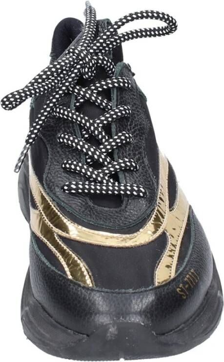 Stokton Leren Dames Sneakers Stijlvolle Schoenen Black Dames