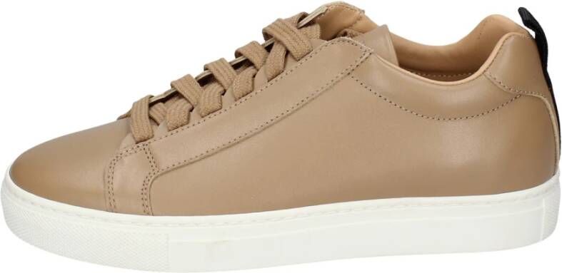 Stokton Leren Dames Sneakers Stijlvolle Schoenen Brown Dames