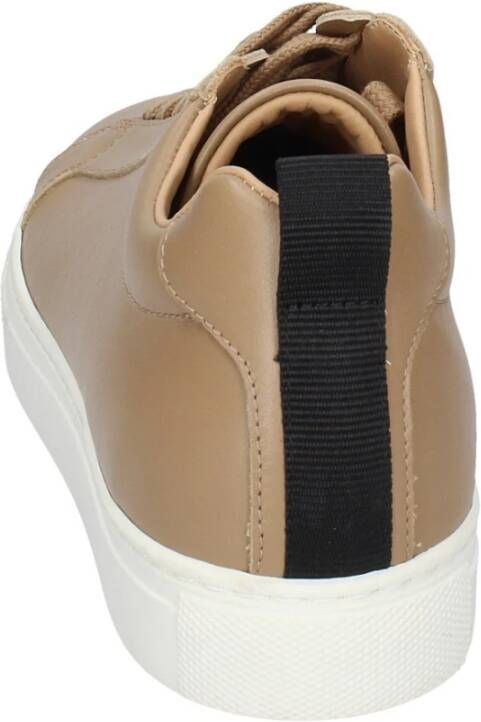 Stokton Leren Dames Sneakers Stijlvolle Schoenen Brown Dames