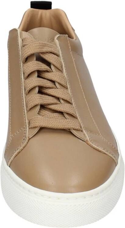 Stokton Leren Dames Sneakers Stijlvolle Schoenen Brown Dames