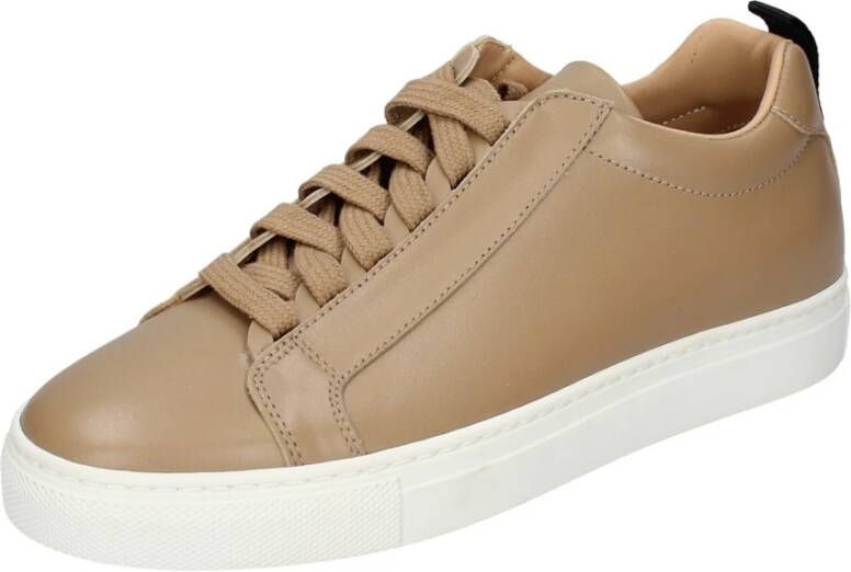 Stokton Leren Dames Sneakers Stijlvolle Schoenen Brown Dames