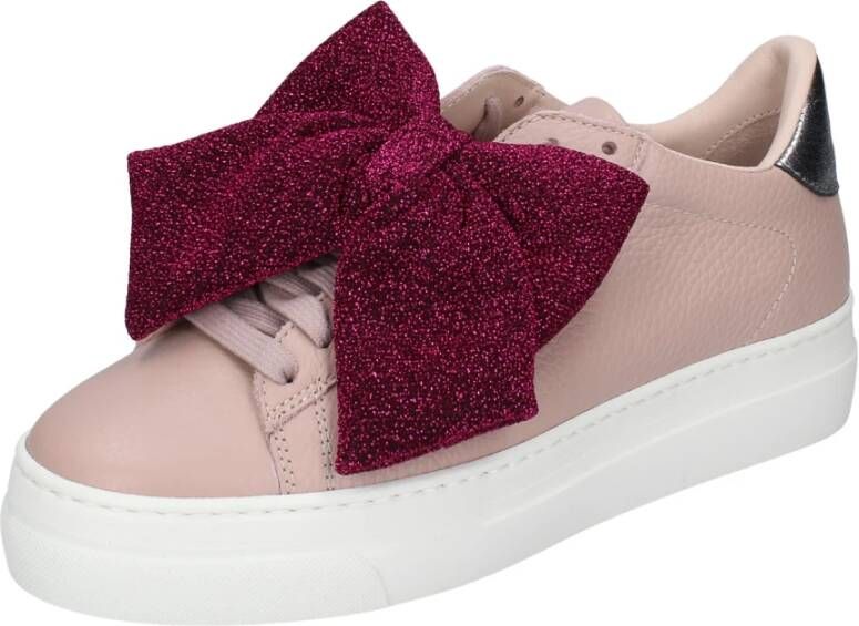 Stokton Leren Dames Sneakers Stijlvolle Schoenen Pink Dames