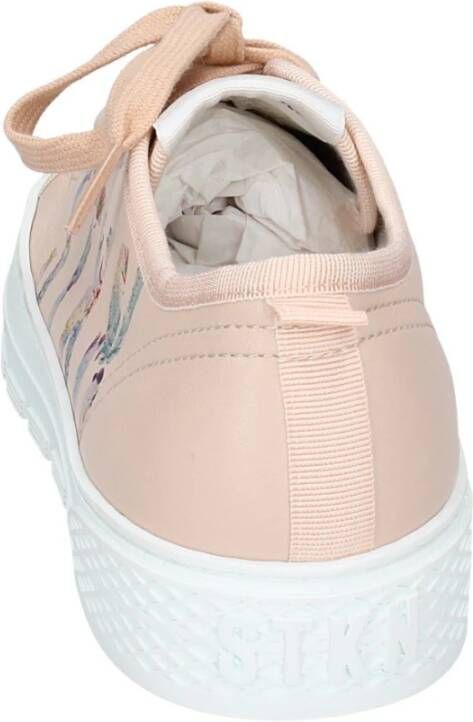 Stokton Leren Dames Sneakers Stijlvolle Schoenen Pink Dames