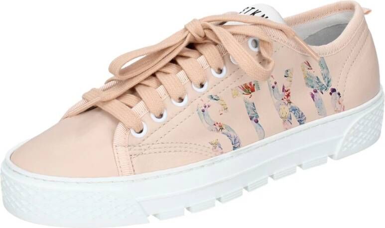 Stokton Leren Dames Sneakers Stijlvolle Schoenen Pink Dames