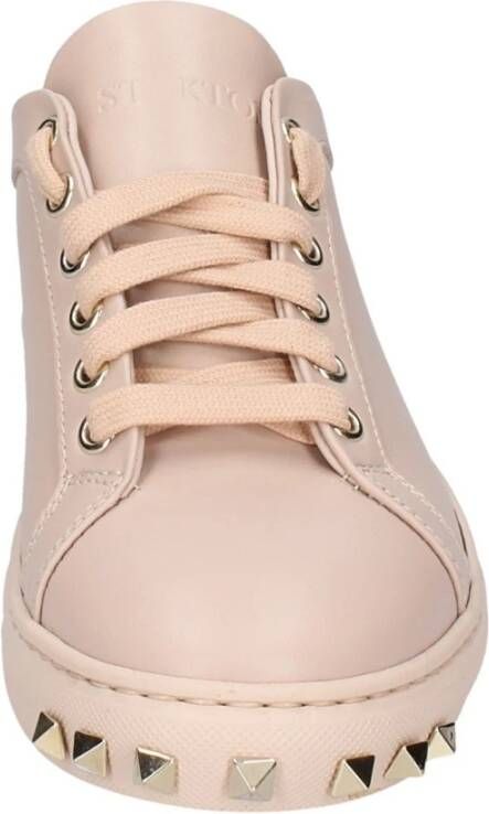 Stokton Leren Dames Sneakers Stijlvolle Schoenen Pink Dames