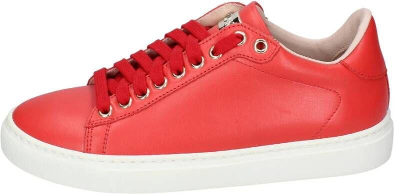 Stokton Leren Dames Sneakers Stijlvolle Schoenen Red Dames