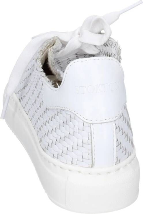 Stokton Leren Dames Sneakers Stijlvolle Schoenen White Dames