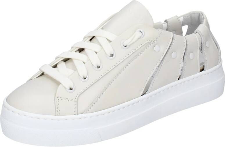 Stokton Leren Dames Sneakers Stijlvolle Schoenen White Dames